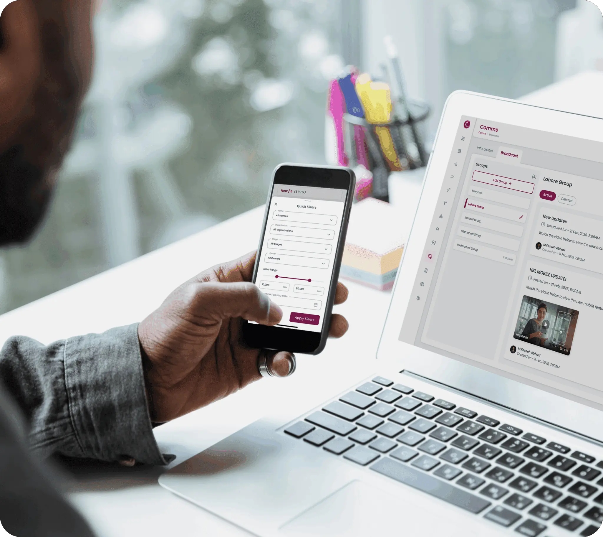 Sales teams move faster with Engage CRM